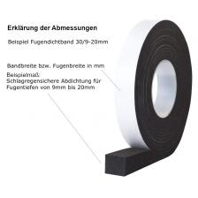 Butylband 2mm x 10mm - grau - 18m Rolle bei Fugendichtband24