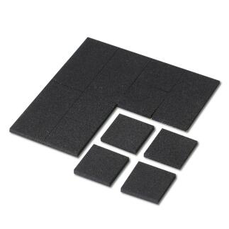 16 EPDM Zellkautschuk Antirutsch Pads 2mm Stärke - Moosgummi