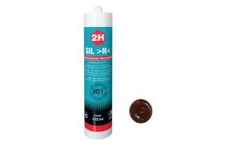 2H SIL N schokobraun - Silikon / Neutrales System – 310ml Kartusche