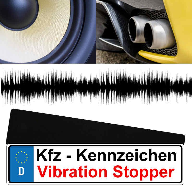 Kennzeichen-Vibration-Stopp - Doppelpack 1 + 3 mm - Montage