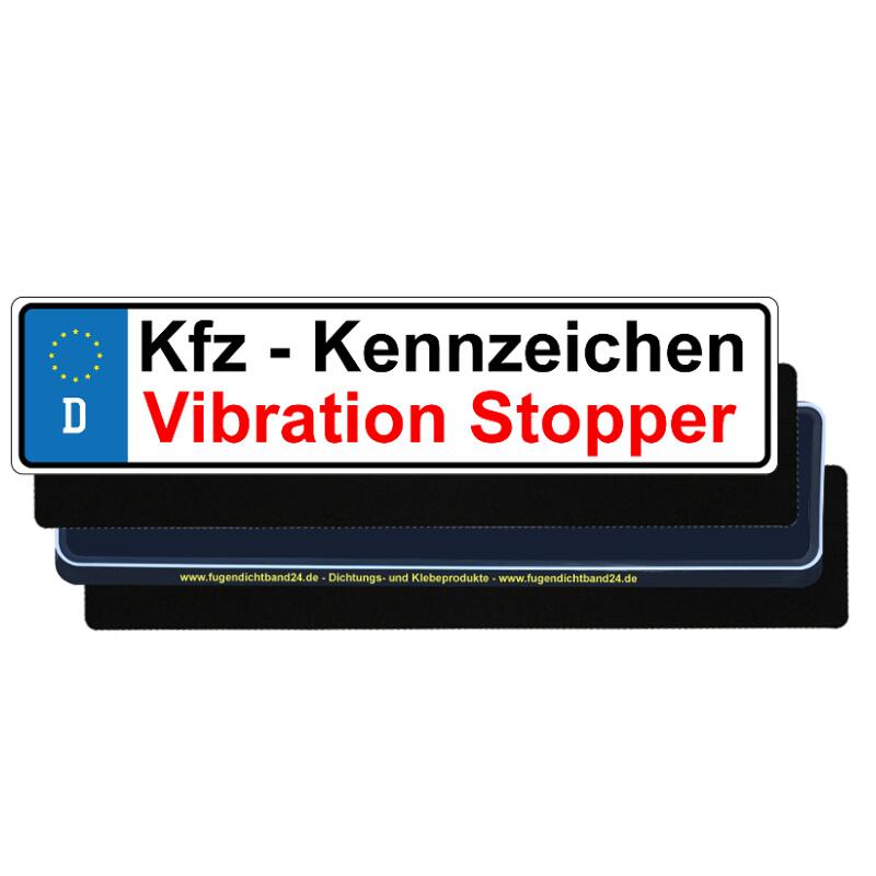 Kennzeichen-Vibration-Stopp 1 mm - Montage im Nummernschild-Halter